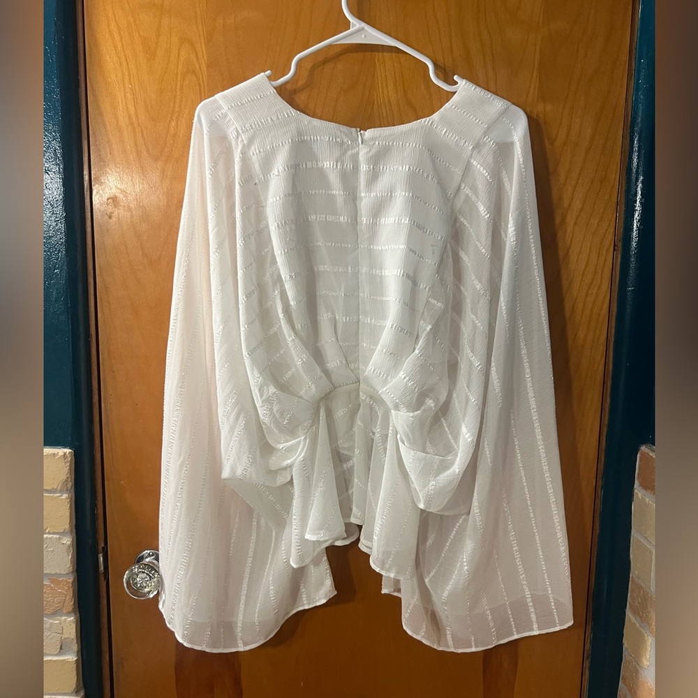 More to Adore White Striped Long Sleeve Top - Picture 5 of 7